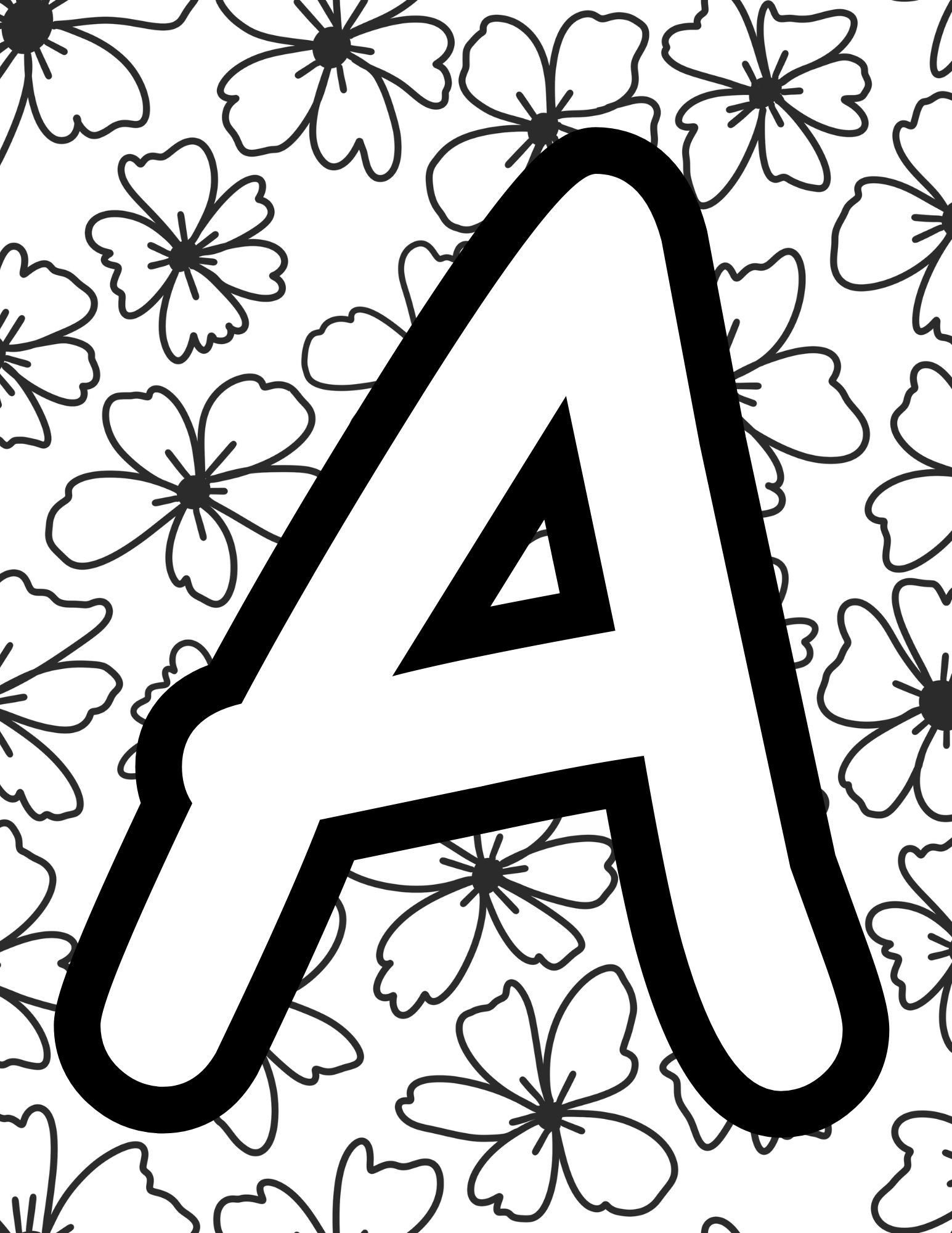 Printable Coloured Alphabet Letters - Printable Party Favors for Free Printable Alphabet Letters Coloring Pages