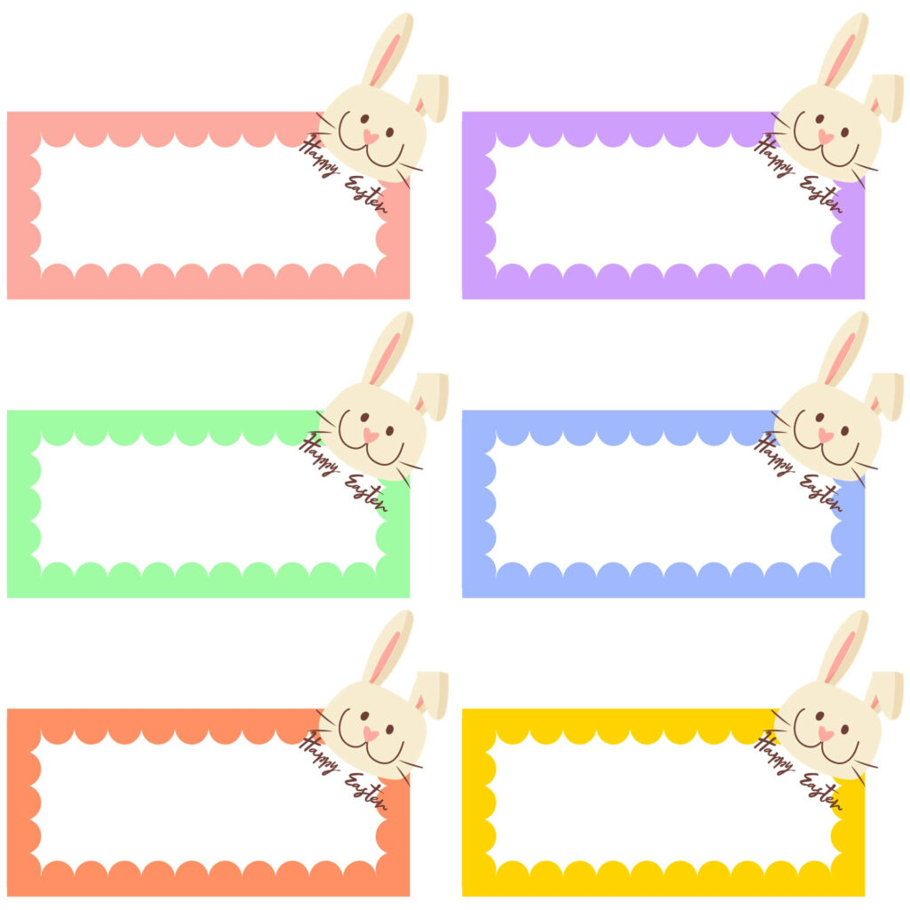 Printable Easter Name Tags   Printable Party Favors Pertaining To Free Printable Easter Basket Name Tags