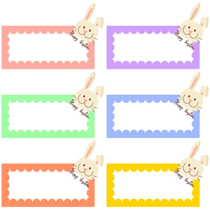 Free Printable Easter Basket Name Tags