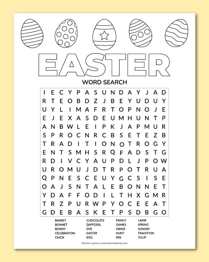 Free Printable Easter Puzzles For Adults