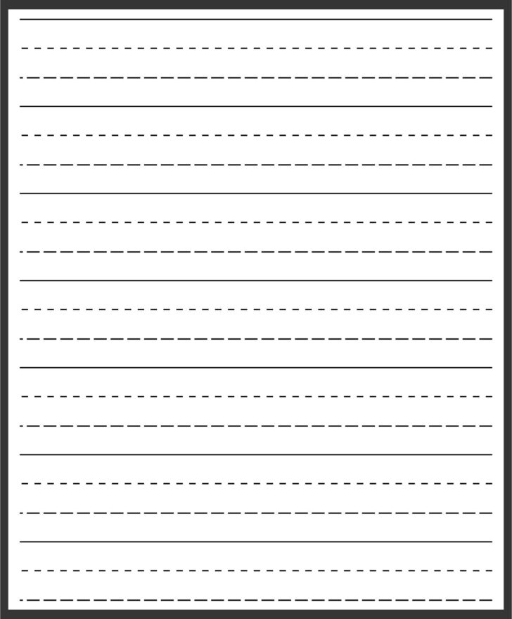 Elementary Lined Paper Printable Free