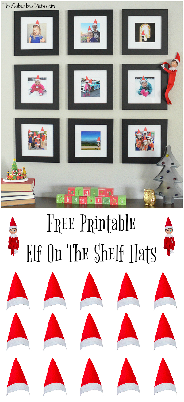 Printable Elf On The Shelf Hats For Family Photos - The Suburban Mom throughout Elf On The Shelf Printable Props Free
