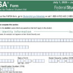 Printable Fafsa Application With Regard To Free Printable Fafsa Application Form