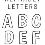 Printable Free Alphabet Templates Intended For Free Printable Letters