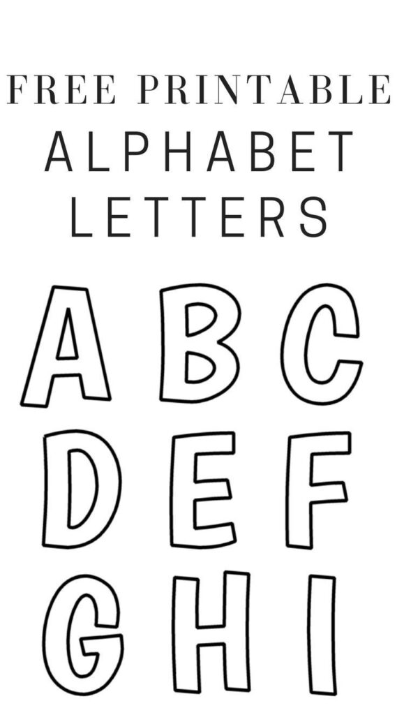Printable Free Alphabet Templates Intended For Free Printable Letters Printable Free Alphabet Templates Intended For Free Printable Letters