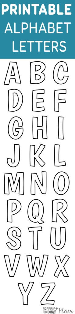 Printable Free Alphabet Templates Pertaining To Free Printable Alphabet Stencils Templates