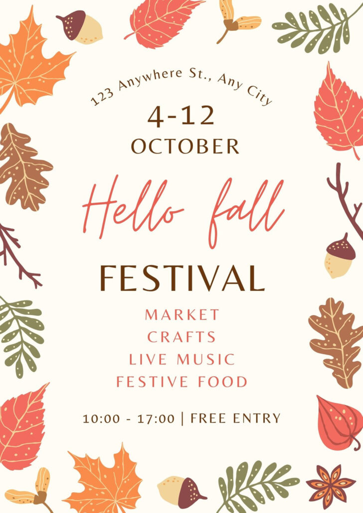 Free Printable Fall Festival Flyer Templates