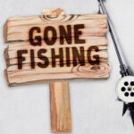 Printable Gone Fishing Party Sign Decoration, Gone Fishing Sign With Regard To Free Printable Gone Fishing Sign