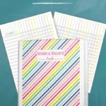 Printable Grade Book For Teachers   Carrie Elle In Free Printable Gradebook Sheets For Teachers