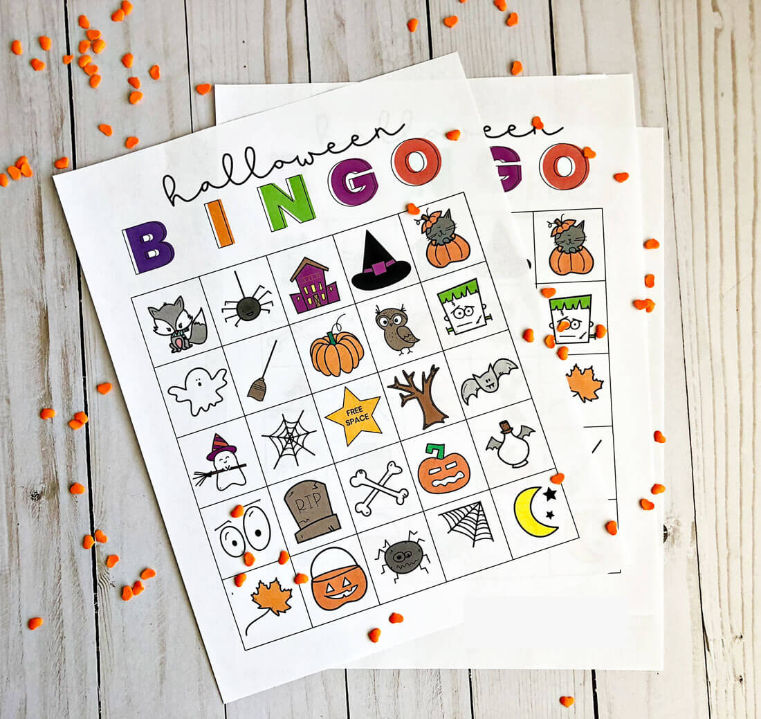 Printable Halloween Bingo in Free Printable Halloween Bingo