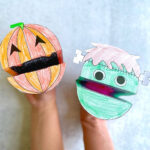 Printable Halloween Puppets   Easy Halloween Coloring Crafts Intended For Halloween Crafts For Kids Free Printable
