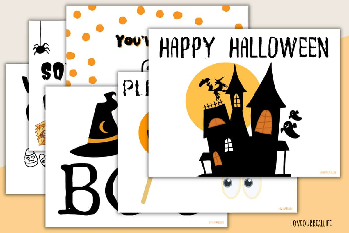 Printable Happy Halloween Sign - 19+ Free Printables ⋆ Love Our inside Free Printable Halloween Party Decorations