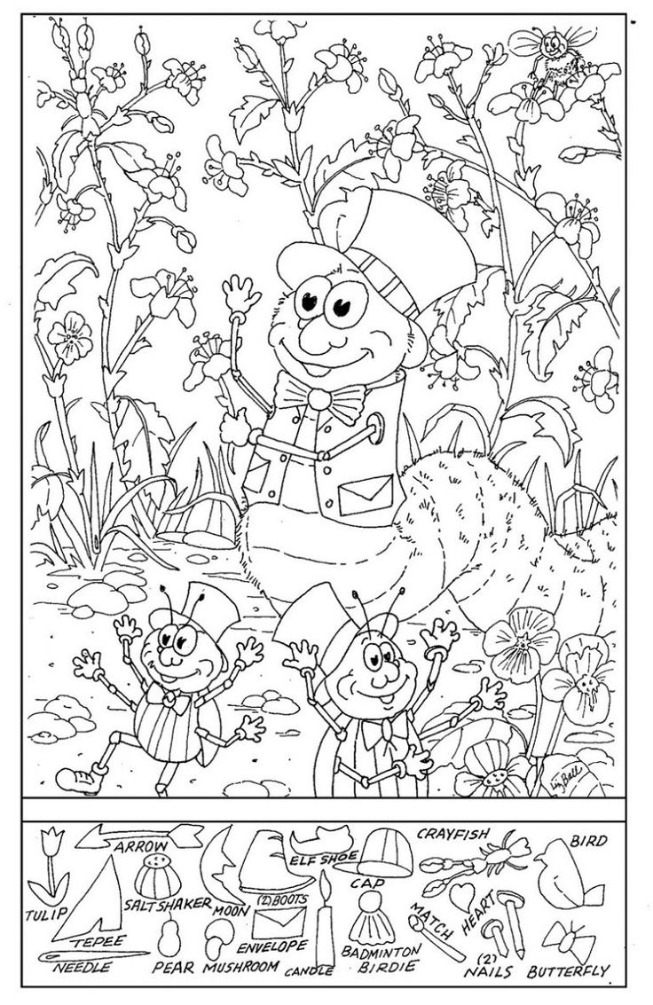 Printable Hidden Picture Worksheets | K5 Worksheets in Free Printable Hidden Pictures For Kids