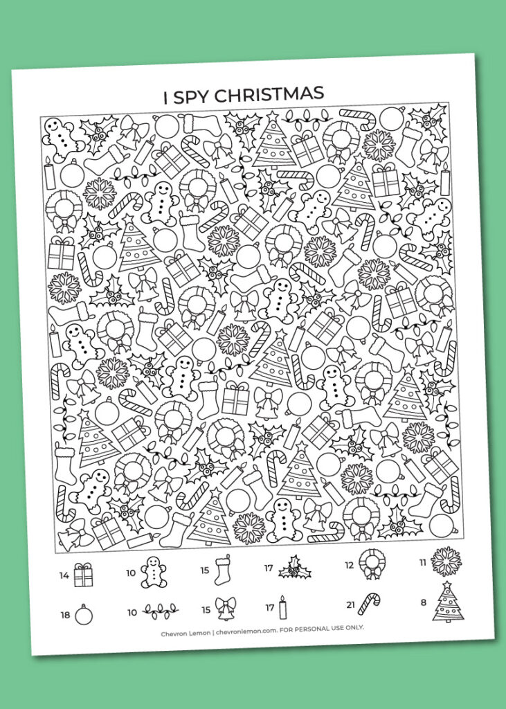 Printable I Spy Christmas Chevron Lemon For Free Printable Christmas Hidden Picture Games Printable I Spy Christmas Chevron Lemon For Free Printable Christmas Hidden Picture Games