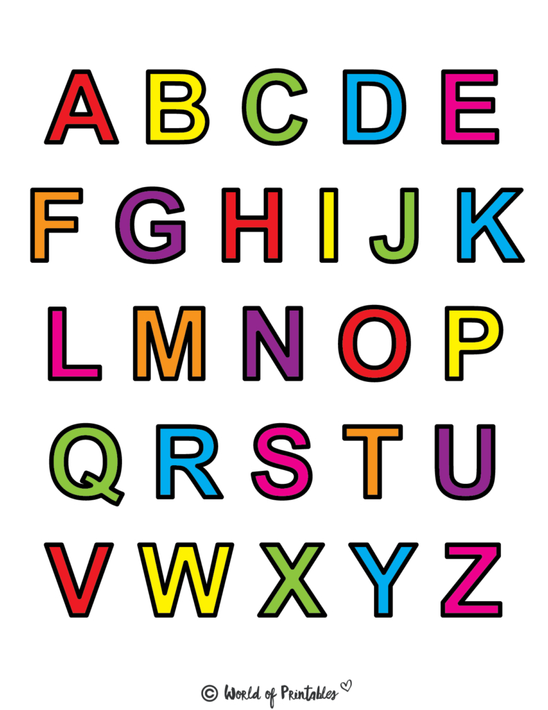 Printable Letters & Alphabet Letters World Of Printables With Regard To Free Printable Large Uppercase Alphabet Letters Printable Letters & Alphabet Letters World Of Printables With Regard To Free Printable Large Uppercase Alphabet Letters