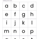 Printable Lowercase Alphabet Letters   26 Letters (A Z) | Memozor Within Free Printable Lower Case Letters