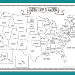 Printable Map Of The United States | Mrs. Merry For Free Printable Maps For Kids