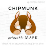 Printable Mask, Halloween, Animal Mask, Chipmunk Mask, Alvin Throughout Free Printable Chipmunk Mask