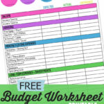 Printable Monthly Family Budget Worksheet – A Mom&<h2>039;S Take With Free Printable Monthly Household Budget Sheet