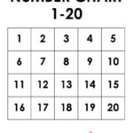 Printable Number Chart 1 20 (Free Pdf Templates) Pertaining To Free Printable Number Chart 1 20