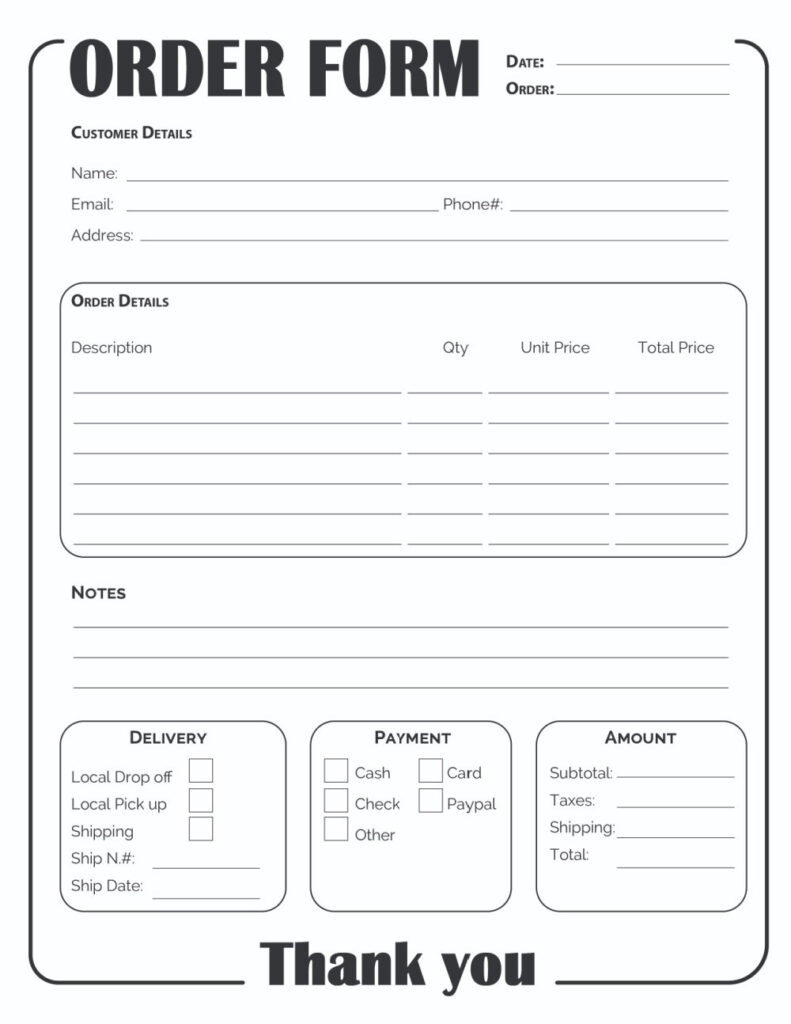 Printable Order Form Template (2 Options) Freebie Finding Mom For Find Free Printable Forms Online Printable Order Form Template (2 Options) Freebie Finding Mom For Find Free Printable Forms Online