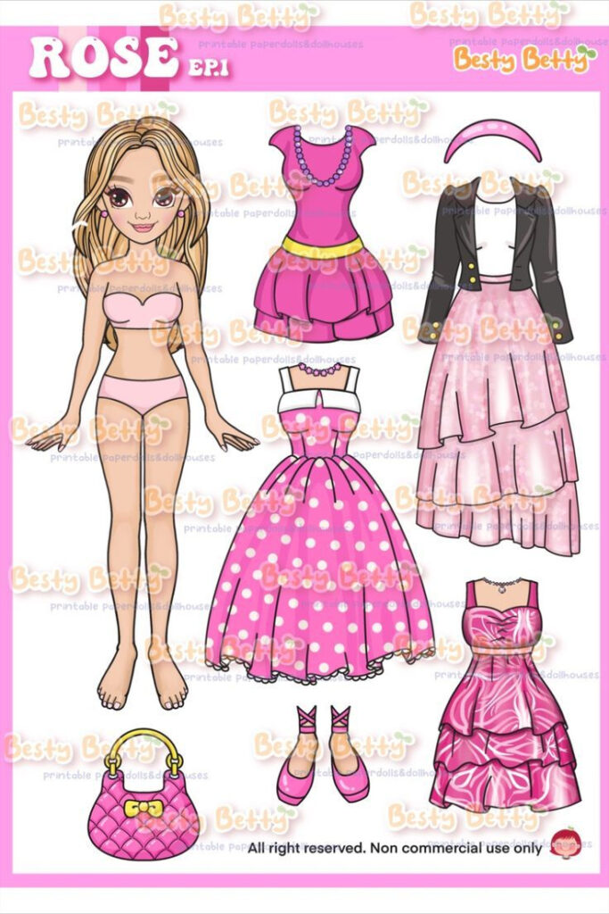 Printable Paper Doll Regarding Free Printable Dress Up Paper Dolls