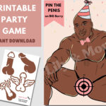 Printable Pin The Junk On The Hunk | Pin The Pecker Game Regarding Pin The Junk On The Hunk Free Printable