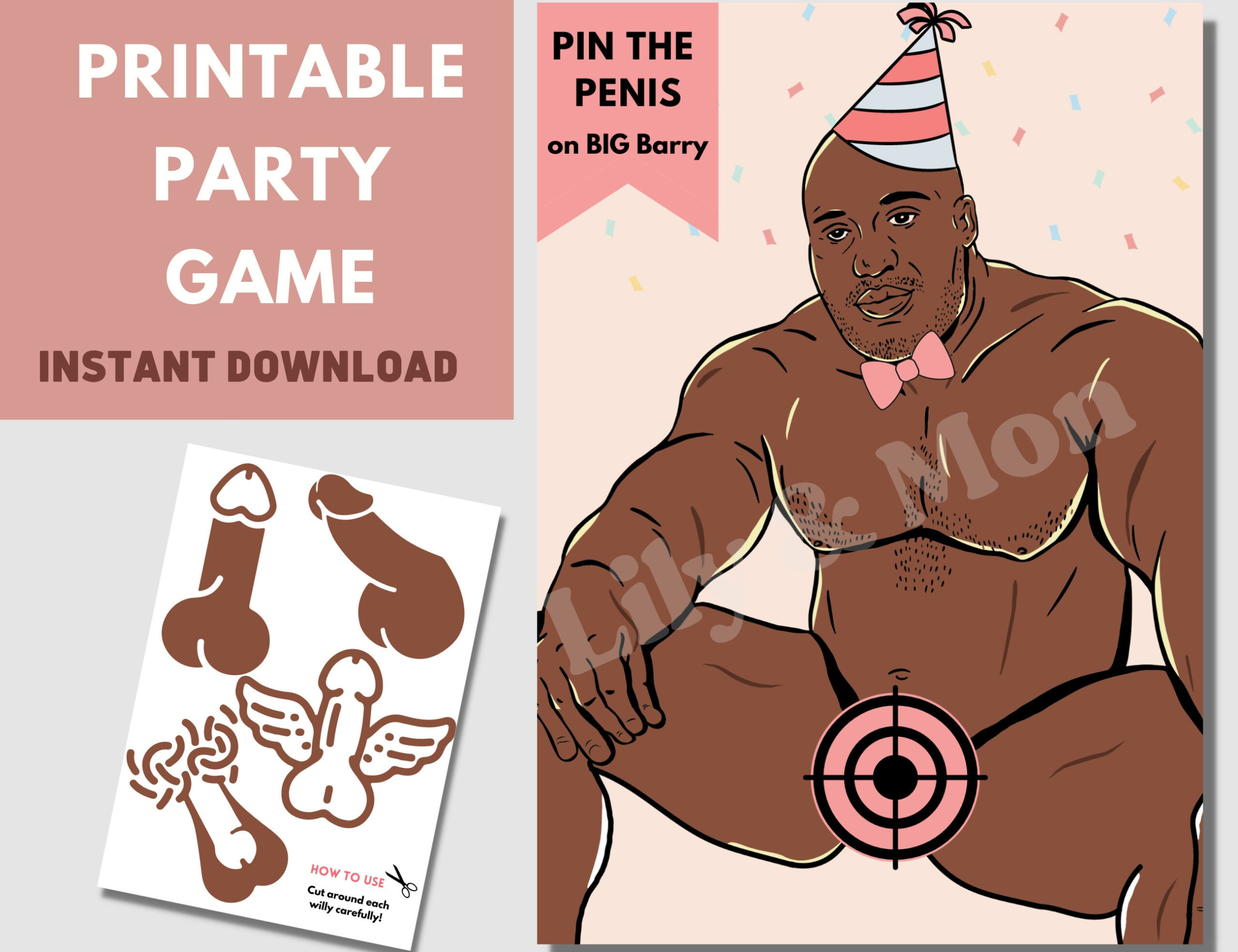 Printable Pin The Junk On The Hunk | Pin The Pecker Game regarding Pin The Junk On The Hunk Free Printable
