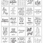 Printable Planner Stickers Bible Verse Black And White Inside Free Printable Bible Verse Labels