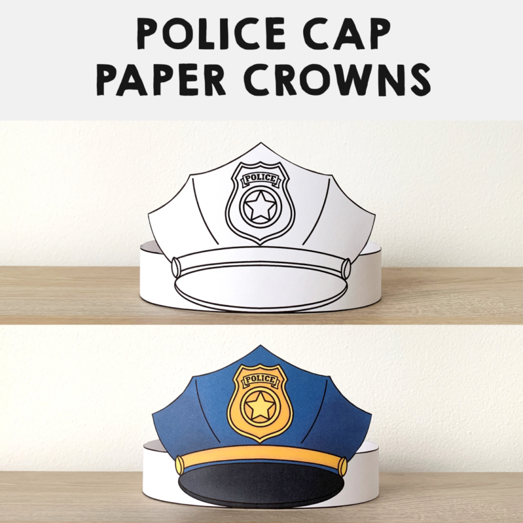Printable Police Hat Craft Deals (Policeman Hat Paper Crown) For Free Printable Police Hat Printable Police Hat Craft Deals (Policeman Hat Paper Crown) For Free Printable Police Hat