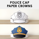 Printable Police Hat Craft Deals (Policeman Hat Paper Crown) For Free Printable Police Hat