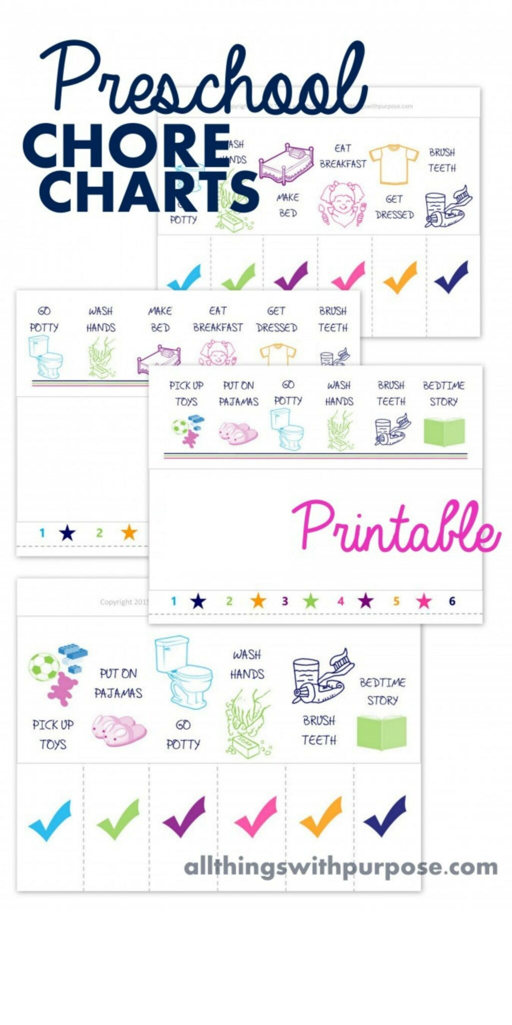Printable Preschool Chore Charts within Free Printable Toddler Chore Chart