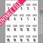 Printable Reverse & Forward Numbers 1 100 | Facebook Live Sales With Regard To Free Printable Mirrored Numbers