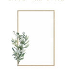Printable Save The Date Templates Green Leaves Theme Intended For Free Printable Save The Date