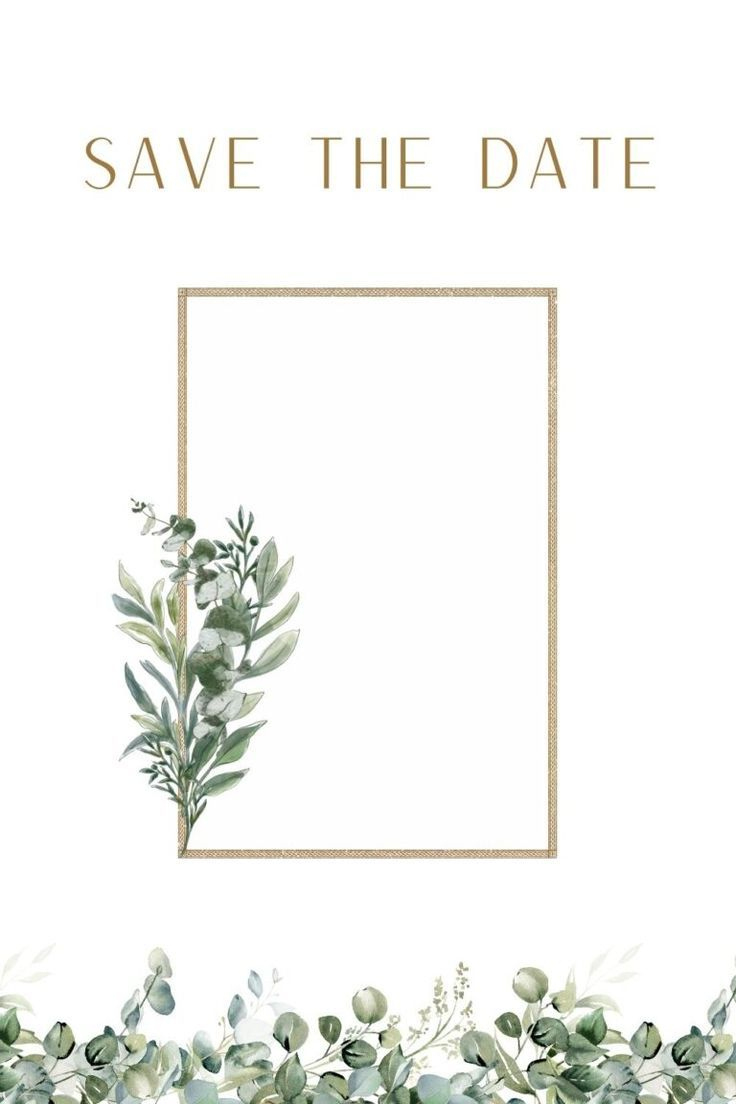 Printable Save The Date Templates Green Leaves Theme intended for Free Printable Save The Date