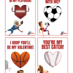 Printable Sports Themed Valentine&<h2>039;S Day Cards   I9 Sports® Throughout Free Printable Football Valentines Day Cards