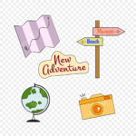 Printable Sticker Hd Transparent, Set Of Travel Sticker Printable For Free Printable Travel Stickers