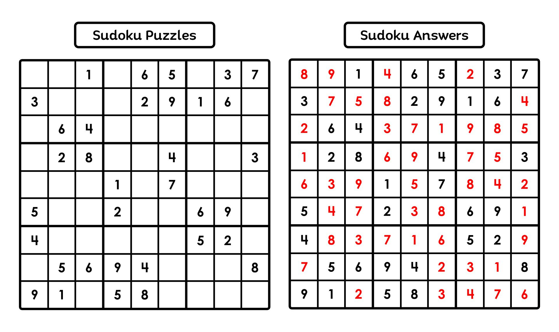 Printable Sudoku Puzzles - Worksheets Library in Free Printable Sudoku With Answers