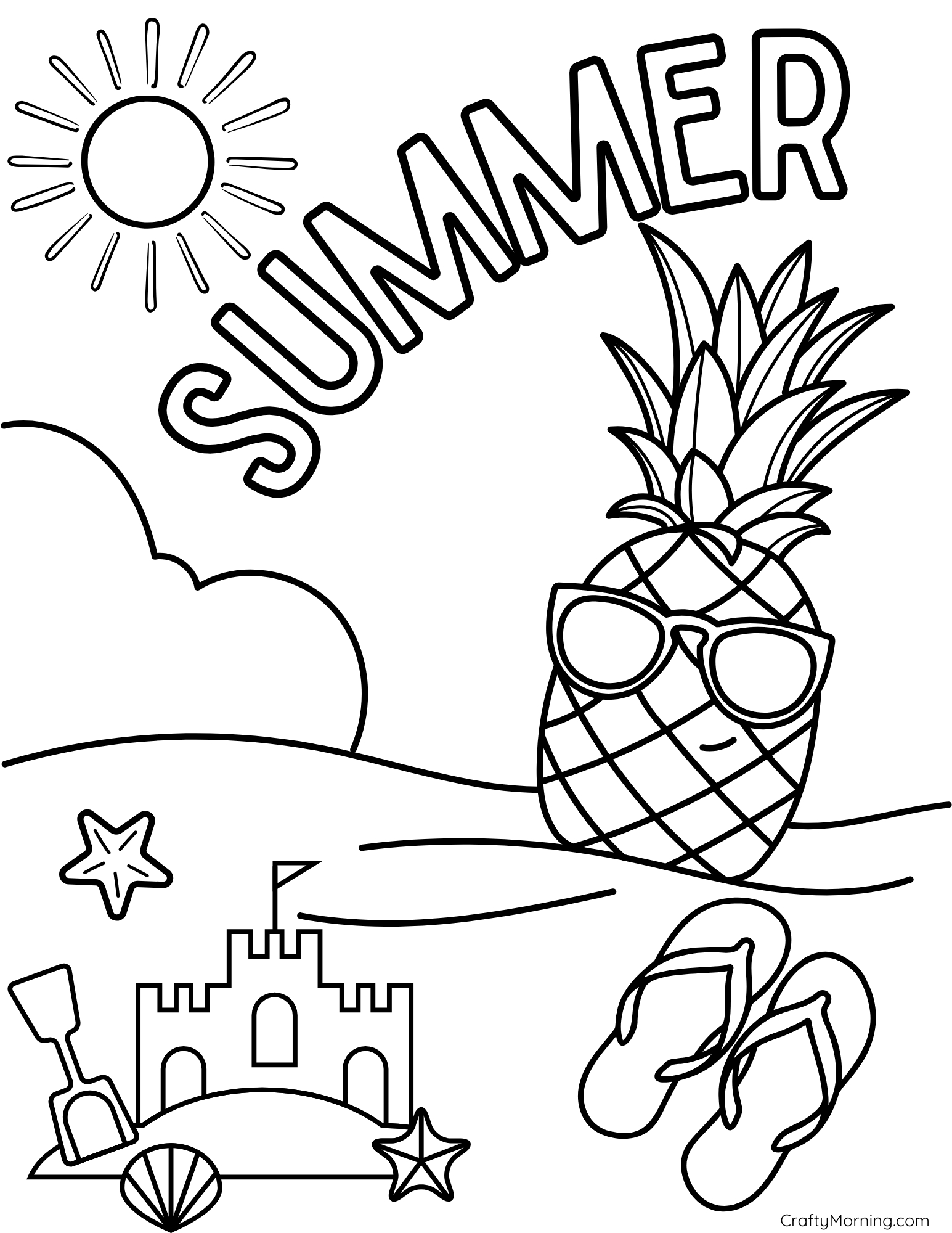 Printable Summer Coloring Pages - Crafty Morning pertaining to Free Printable Summer Pictures