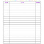 Printable Summer Reading Log For Kids   Overstuffed Life Within Free Printable Reading Logs For Children