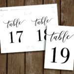 Printable Table Numbers 1   30 | Instant Download | Printable With Free Printable Table Numbers 1 30