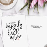 Printable Wedding Card For Couple Bridal Shower Instant Download Intended For Free Printable Bridal Shower Cards