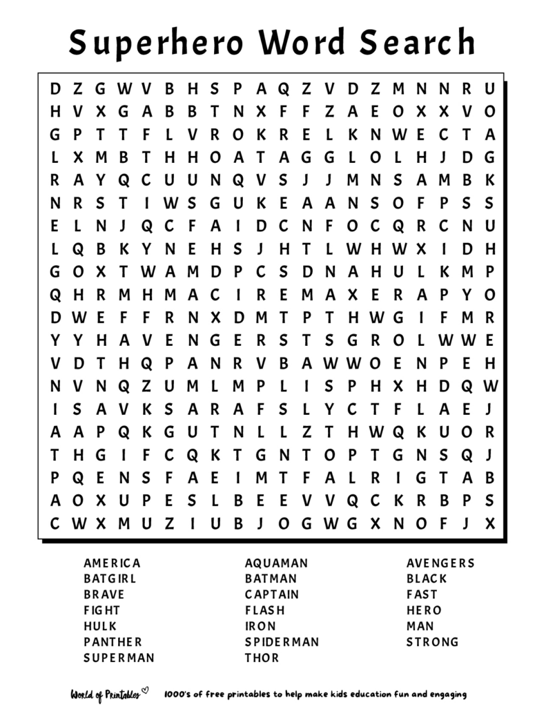 Printable Word Search | World Of Printables Regarding Free Printable Word Searches For Middle School Students Printable Word Search | World Of Printables Regarding Free Printable Word Searches For Middle School Students