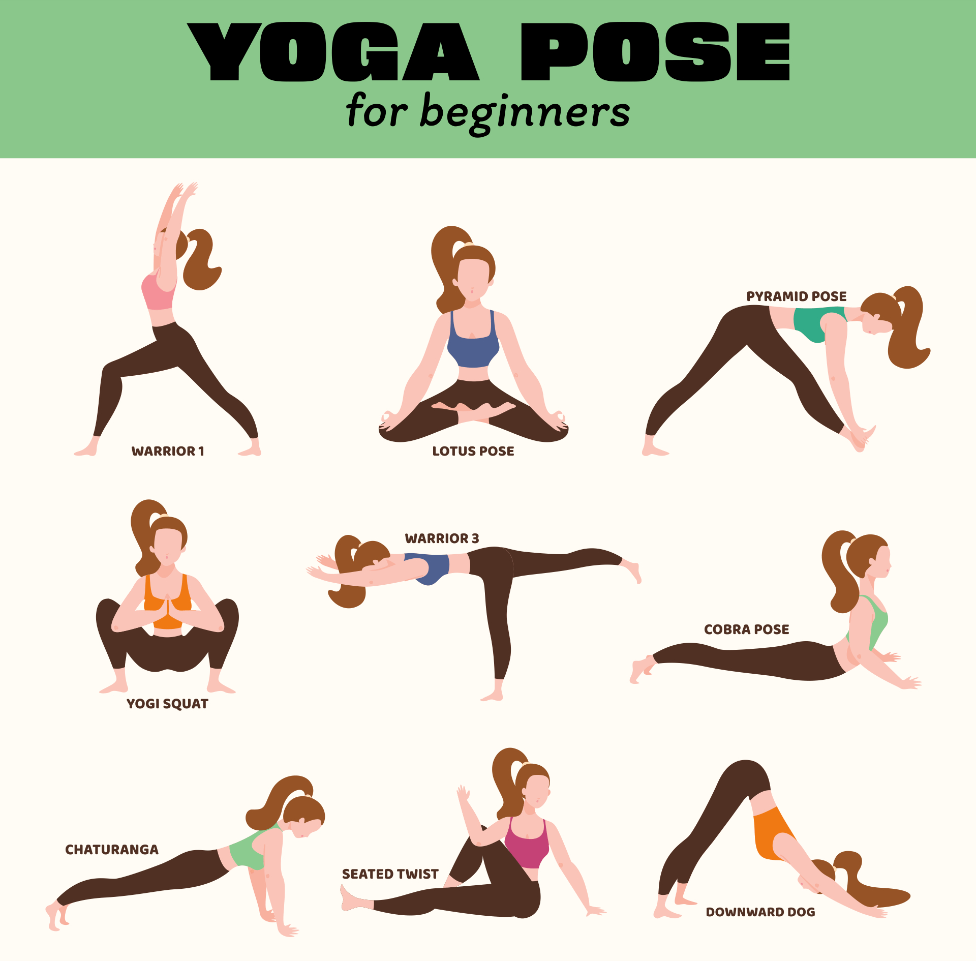 Printable Yoga Poses Chart - Printable Party Favors in Free Printable Yoga Poses