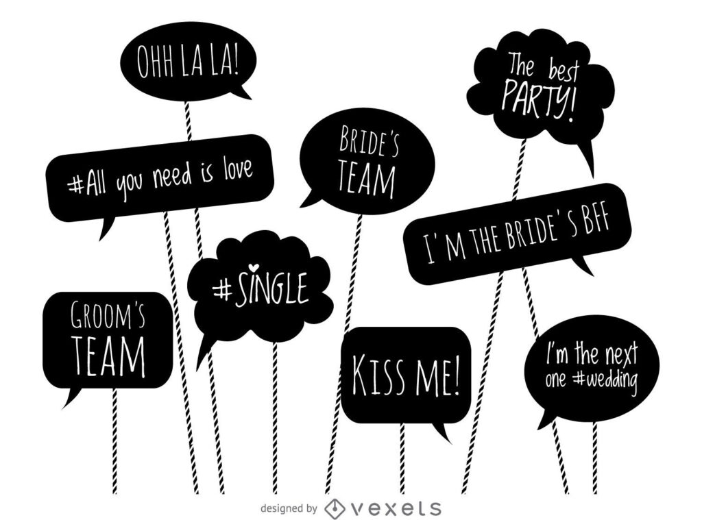 Props Vector & Graphics To Download For Free Printable Wedding Photo Booth Props