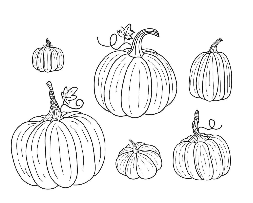 Pumpkin Coloring Pages: Fun Printable Coloring Pages Of Pumpkins Pertaining To Free Printable Pumpkin Coloring Pages