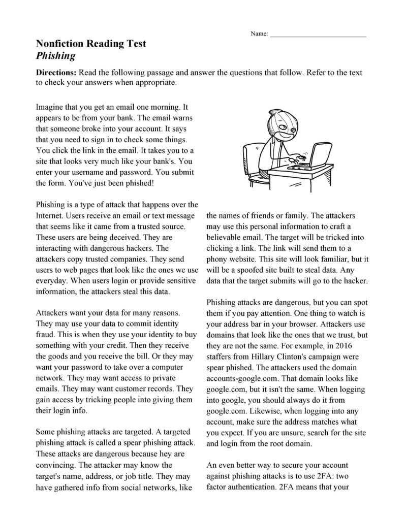 Reading Comprehension Worksheets | Online Or Printable With Free Printable Reading Assessment Test Reading Comprehension Worksheets | Online Or Printable With Free Printable Reading Assessment Test