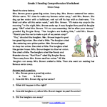 Reading Worksheets | Third Grade Reading Worksheets   Worksheets Regarding Third Grade Reading Worksheets Free Printable