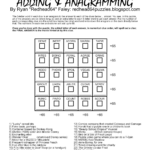 Redhead64'S Obscure Puzzle Blog!: Puzzle #93: Anagram Magic Square Inside Free Printable Anagram Magic Square Puzzles