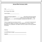 Rental Increase Notice   Rent Increase Form   Editable Word Doc Inside Free Printable Rent Increase Letter